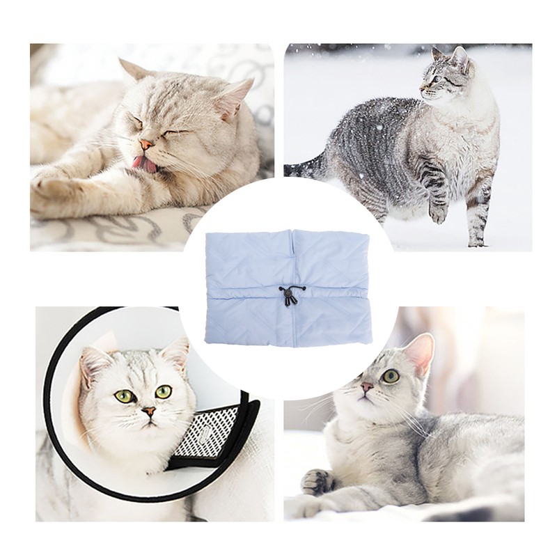Cat Cone Collar Soft Adjustable Prevents Bite Lick Safety Cold