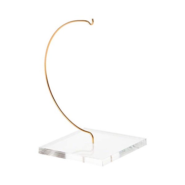 Plymor Wire Ornament Hanger Display with 4" Clear Acrylic Thick