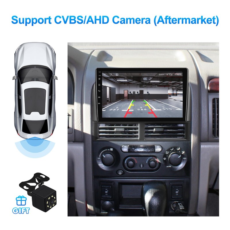 2+32G Android 13 Double Din Car Stereo for Jeep Grand
