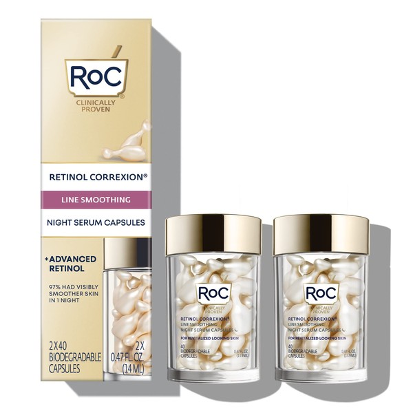 RoC Retinol Correxion Anti-Aging Wrinkle Night Serum, Daily Line Smoothing