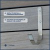 Five Oceans Stainless Steel Ring Buoy Bracket Holder, Flat Mount