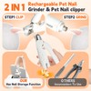 Meonlala 2-in-1 Dog Nail Trimmers & Dog Nail Grinder with