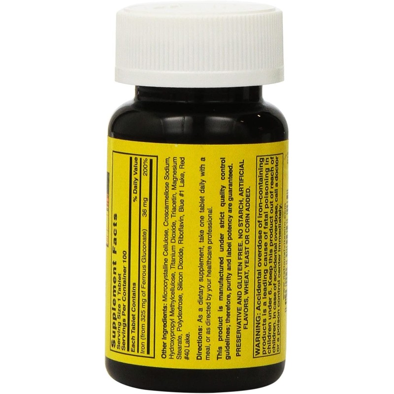 Nature's Blend Ferrous Gluconate 5 gr (324 mg), 100 count