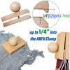 ANFU Wooden Clips for Hanging Tapestry, Clips for Display Quilt,