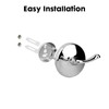 Ntipox Polished Chrome Towel Hooks Antique, 2 Pack Coat Robe