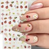 5D Embossed Bee Nail Stickers Cute Daisy Floral Lady Bug