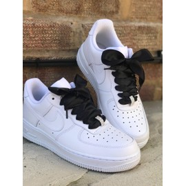 Black Satin Ribbon Shoelaces 142cm / 56" Long replament aces for Boots Laces To Fit Boot 1460w 8 eyelet Boot