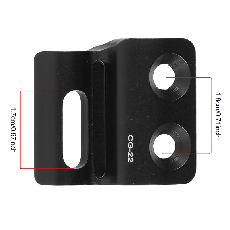 Bicycle Front Derailleur Hanger Aluminium CNC Processing Anodic Oxide Coating