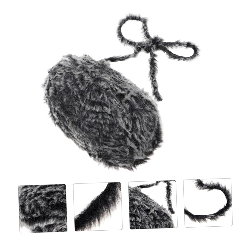 jojofuny Faux Fur Chunky Yarn for Crocheting and Knitting Durable
