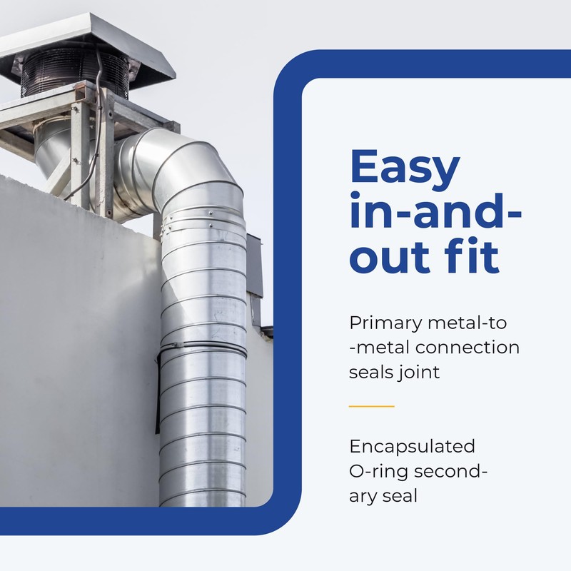 DuraVent 45-Degree Pellet Stove Vent Elbow, Stainless-Steel Insulated Double-Wall Vent,