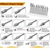 Tungsten Carbide Burr Set 1/8" Shank，Die Grinder Bits with Sanding