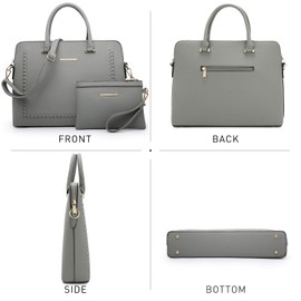 Dasein Laptop Bag for Women 14 Inch Computer Shoulder Bag Large Capacity Messenger Bag Business Office Professional Work Tote