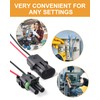 VIGRUE 1/2/3/4/6 Pin Waterproof Automotive Electrical Connectors with Ratcheting Wire