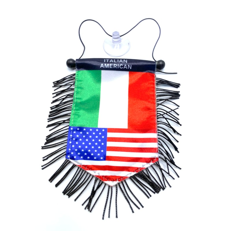 Italian American Flag Rearview Mirror Hanging Accessory – Celebrate Italy