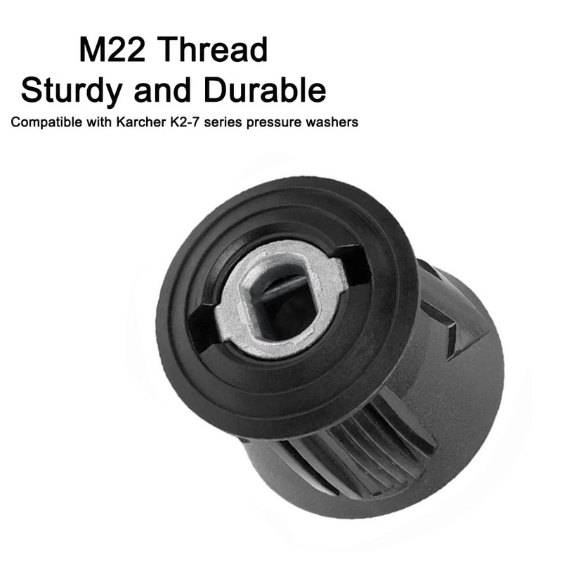 High Pressure Washer Quick Connect Adapter, Brass M22 Hose Quick