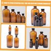 Alipis 4Pcs Bottle Amber Storage Bottles with Screw Caps for