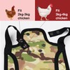 2 Pieces Premium Chicken Saddles with Stretchy Strap, Chicken Saddles
