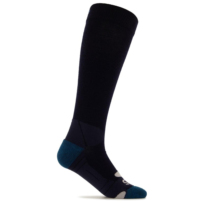 Merino Light Compression Socks Warm, Dark blue / teal