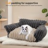 BUMUBI Washable Pet Sofa Bed - Comfortable Supportive Cat Couch