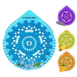 Urinal Screen Deodorizer 24 Pack 6x of Each Scent - Urinal Pads for Mens Room in 4 Fresh Scents - Long-Lasting Urinal Deodorizers - For Commercial Bathrooms, Offices & More - by KP Operating Supply