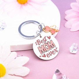 OWIGIU Mom Gifts From Daughter Mom Gifts For Christmas Mothers Day Birthday Gift for Moms From Son Mama Keychain Best Moms Ever Mothers Christmas Gift Ideas