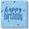 Unique 83592 Blue Dots Luncheon Napkins Disposable | 16 Pcs,