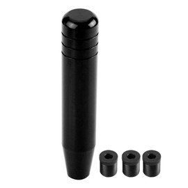 Ymiko Car Gear Knob, Universal 18 cm Gear Knob Car Long Gear Lever Manual Gear Knob Handle Gear Lever with 3 Adapters (Black)