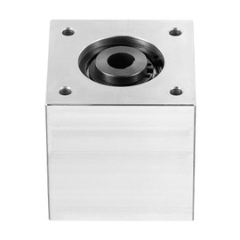 sourcing map Gear Box 90 Degree Right Angle Bevel Gearbox 1:1 Single Output Shaft 1 Module 20 Teeth Bevel Gear Aluminum Frame Simple Mechanical DIY Module 8mm Shaft(Bore with Keyway)