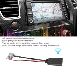 Adaptador de arnés de cableado de Radio estéreo de Coche Adaptador Bluetooth Audio inalámbrico MP3 AUX Apto para 2006-2013