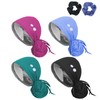 JoyRing - Gorras quirúrgicas para mujer, 4 gorras ajustables con