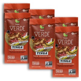 Tinga Healthy Taco Seasoning Packets - Mexican Seasoning Mix | Chef Curated Taco Blends with Red Miso & Black Garlic | Vegan, Gluten Free, Preservative Free (6 Pack)