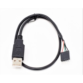MICRO CONNECTORS, Inc. USB 2.0, IDC 5 Male (Single Row) to USB A Male (Used to Connect Devices Designed to Plug Into USB Motherboard Header Pins to an External USB 2.0 Connector) (MSP-IDC5USBA)
