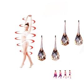 Quartz Stone Lymphatic Earrings, 2Pcs Lymphvity Germanium Earrings, Lymphatic Drainage Earrings, Crystal Sparkling Dangle Acupuncture Earrings for Women Jewelry Gifts (2Pcs-C)