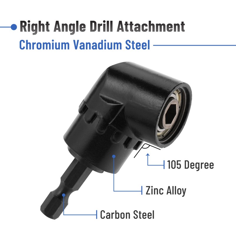 Bates- Flexible Drill Bit Extension Set with Right Angle Drill