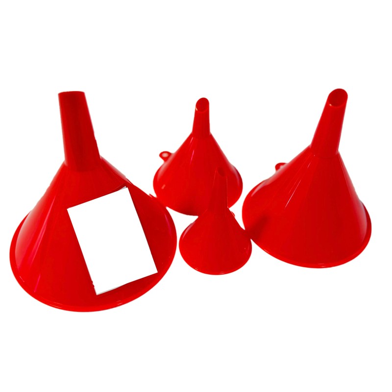 Liqvee Funnel Red in 4 Different Sizes (122, 101, 76