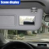 UHANBUT Large Square Car Sun Visor Cosmetic Mirror, Stainless Steel