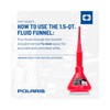 Polaris 1.5 Quart Funnel with Cap, Red - Mess-Free and