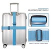 Travistar 4 Pack Luggage Straps for Suitcases, Adjustable Lockable Suitcase