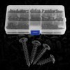 200Pcs Self-Tapping Screw Assortment Stainless Steel Truss Self-Drilling Screw Kit