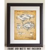 Ping Pong Table Tennis - 11x14 Unframed Patent Print -