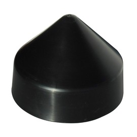 Dock Edge + PVC Cone Head Piling Cap, Black, 9-Inch