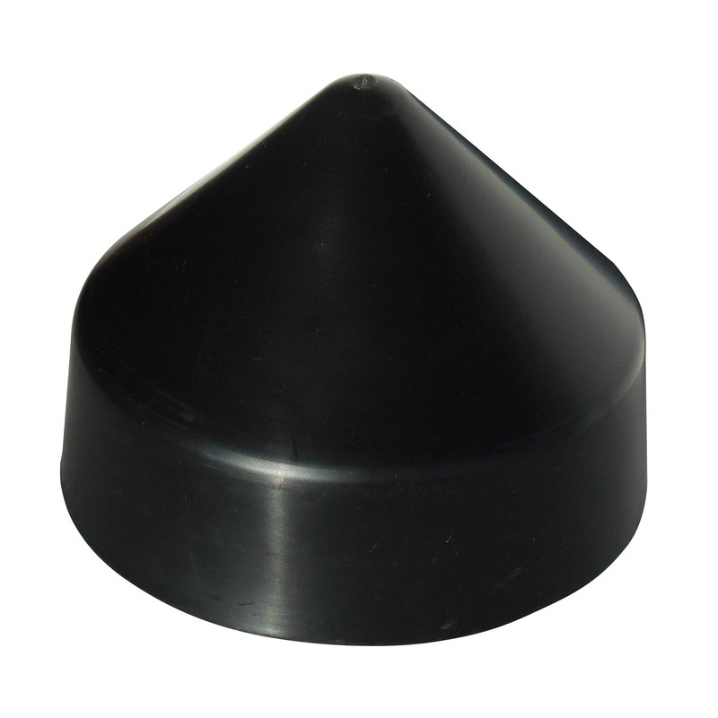 Dock Edge + PVC Cone Head Piling Cap, Black, 9-Inch