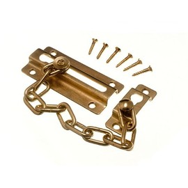 Pack Of 4 Door Safety Security Chain Guard Peep Bolt Lock Eb With Screws