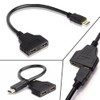 HDMI Splitter Adapter,1080P HDMI Male to Dual HDMI Femal 1