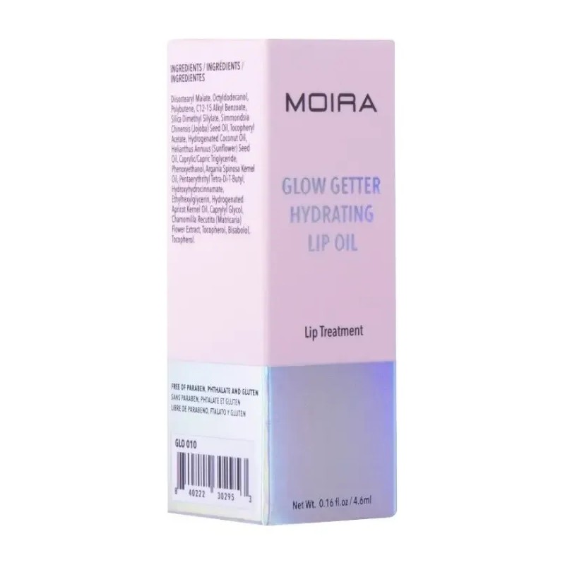 Labial Moira Cosmetics Líquido Hidratante Lip Getter Glow Aceite Clear