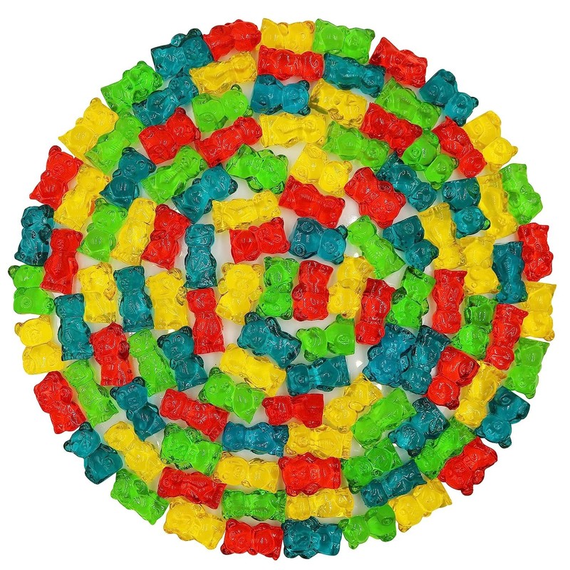 FirstChoiceCandy 3D Rainbow Juicy Gummy Candy (3D Chubby Bears, 2.2