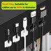 [100Pcs] Adhesive Cable Clips (Small, White&Black) Under Desk Cable Management