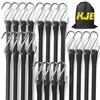 KJE 20Pack (10'', 15", 21", 31") Rubber Bungee Cords with