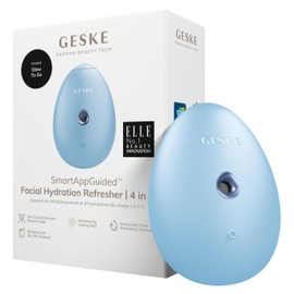 GESKE SmartAppGuided™ Facial Hydration Refresher | 4 in 1 | Water Atomizer | Moisturizing Spray Machine | Face Mister | Humidifier for Natural Glow | Reduce Redness & Dry Skin