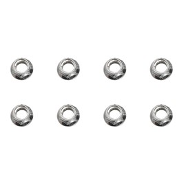 TUSK (8 Pack) Flange Locking Lug Nut 10mm x 1.25mm Thread Pitch w/ 14mm Head for Honda ATC 250ES Big RED 1985-1987